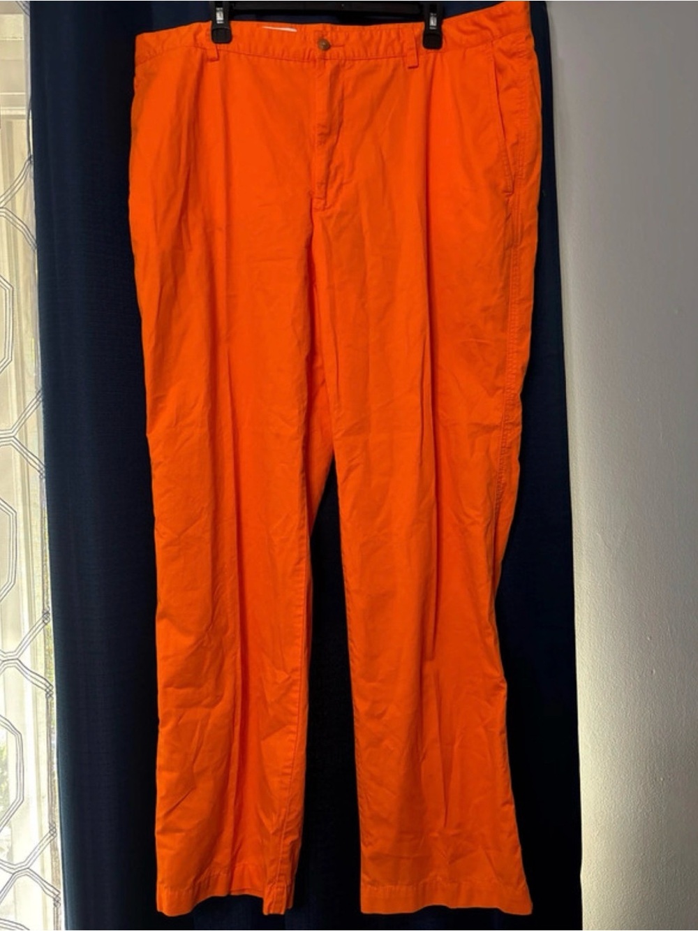 Cutter & Buck Men's Bright Orange Chinos